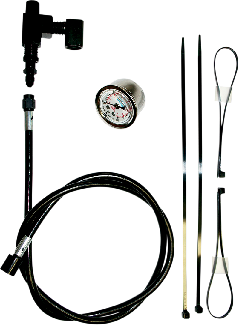 FEULING OIL PUMP CORP. Remote Oil Pressure Gauge/Line Kit - Black 9019 - PartsOutlet.com.au