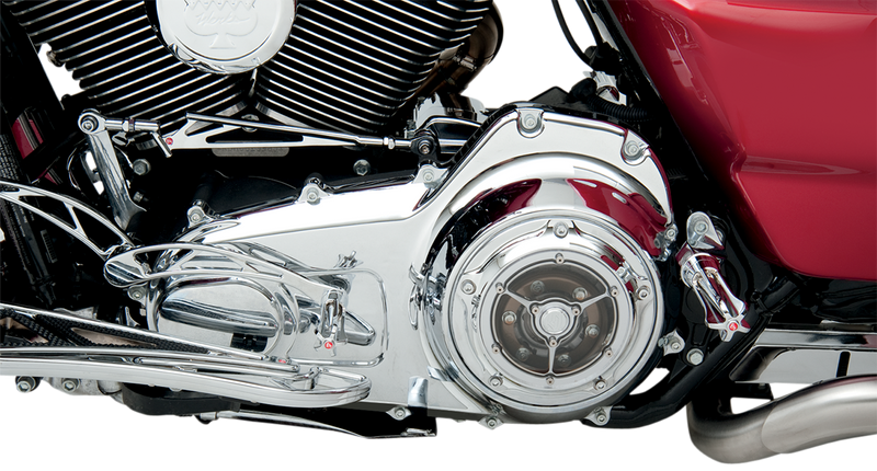 RSD Clarity Derby Cover - Chrome - Harley-Davidson 1999-2016 - 0177-2007-CH - PartsOutlet.com.au
