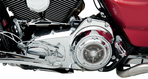 RSD Clarity Derby Cover - Chrome - Harley-Davidson 1999-2016 - 0177-2007-CH - PartsOutlet.com.au