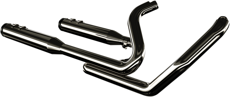KHROME WERKS 2:2 Dominator Exhaust System - Eclipse - With 4-1/2" Muffler - FL '09-'16 - 201830