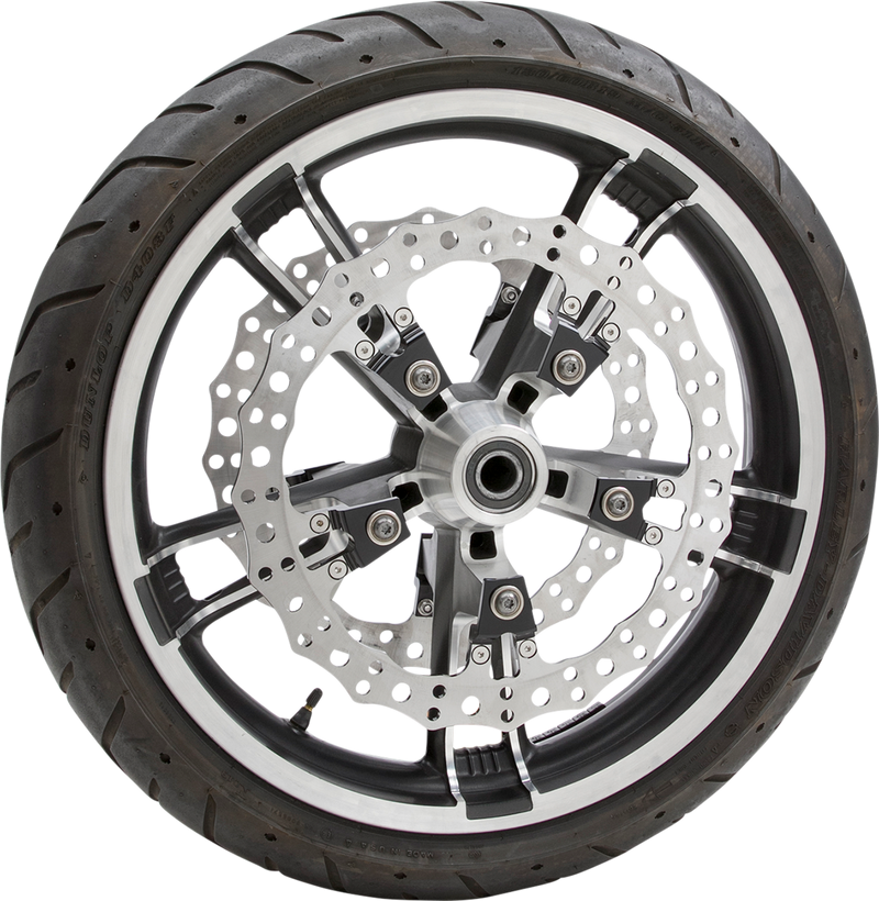 ARLEN NESS 14" JAGGED BIG BRAKE ROTORS, '14-'24 FLT SPOKE MOUNT - LEFT - 02-950
