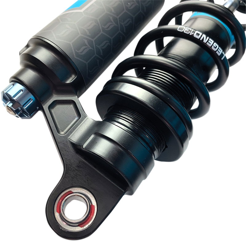 LEGEND SUSPENSION REVO ARC Piggyback Shocks - Standard - Black - 13" - Dyna '99-'17 - 1310-1890