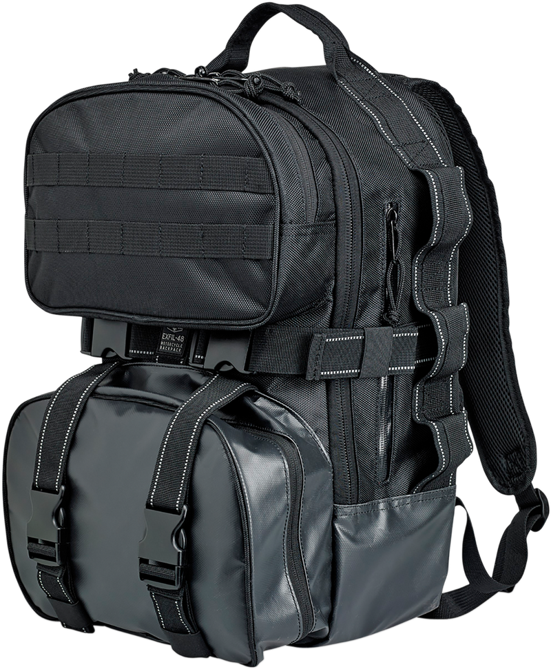 BILTWELL EXFIL-48 Backpack - Black 3007-01 - PartsOutlet.com.au