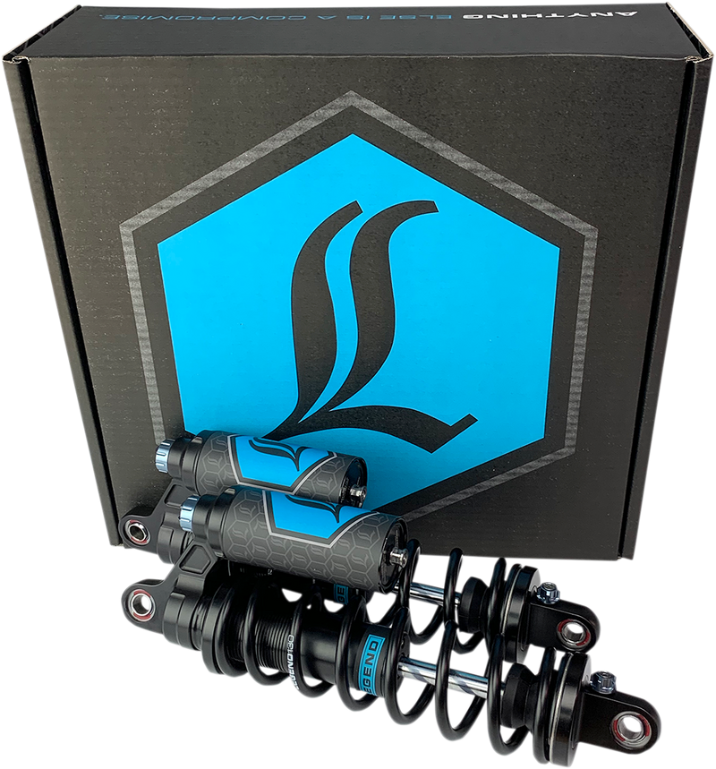 LEGEND SUSPENSION REVO ARC Piggyback Shocks - Standard - Black - 14" - Dyna '99-'17 - 1310-1892