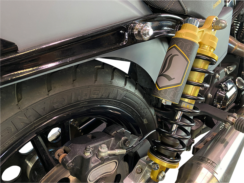 LEGEND SUSPENSION REVO ARC Piggyback Shocks - Standard - Gold - 13" - '04+ Sportster - 1310-1918
