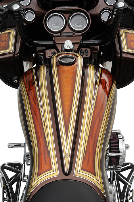 KLOCK WERKS Custom Metal Dash - Long - 18-5/8" - Harley-Davidson '08-'23 - KWS-01-0861