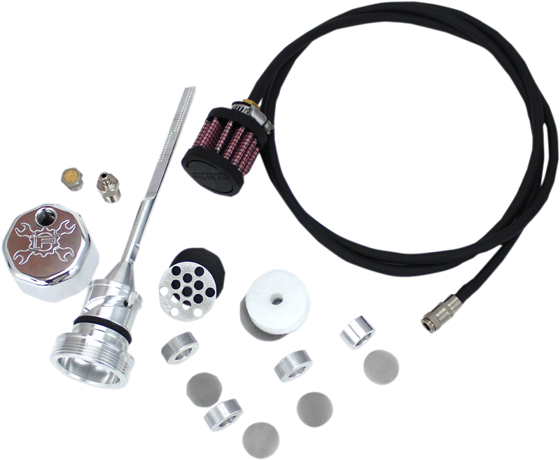 FEULING OIL PUMP CORP. Vented Dipstick - Polished - '18-'24 Softail 3085 - PartsOutlet.com.au