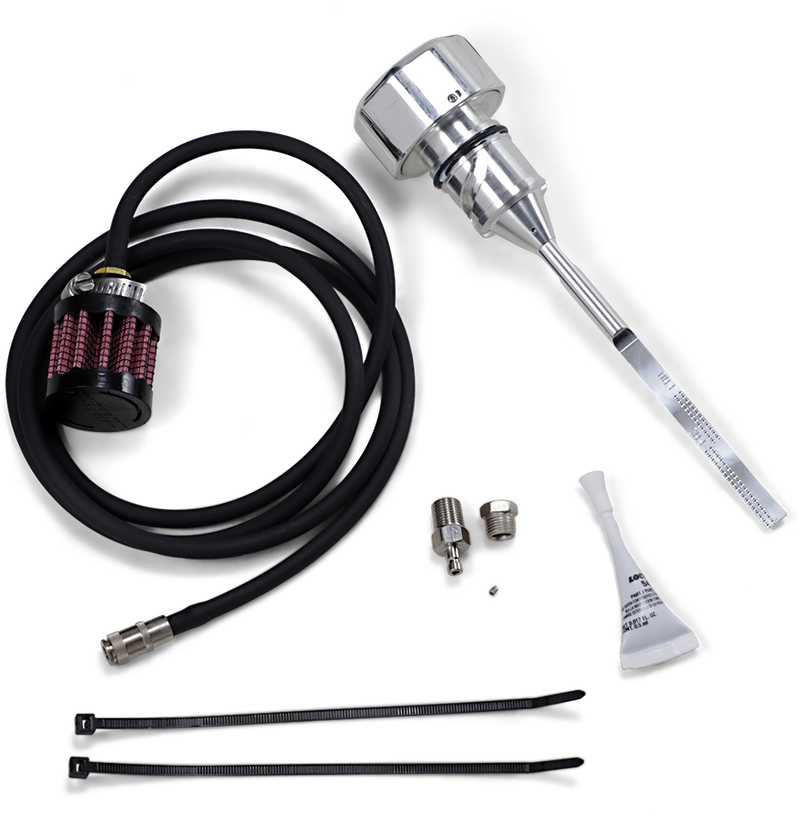 FEULING OIL PUMP CORP. Vented Dipstick - Polished - '18-'24 Softail 3085 - PartsOutlet.com.au