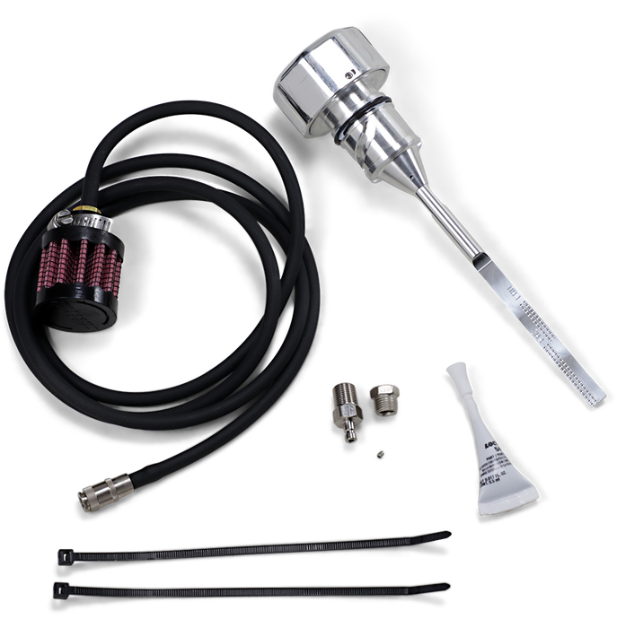 FEULING OIL PUMP CORP. Vented Dipstick - Polished - '18-'24 Softail 3085 - PartsOutlet.com.au