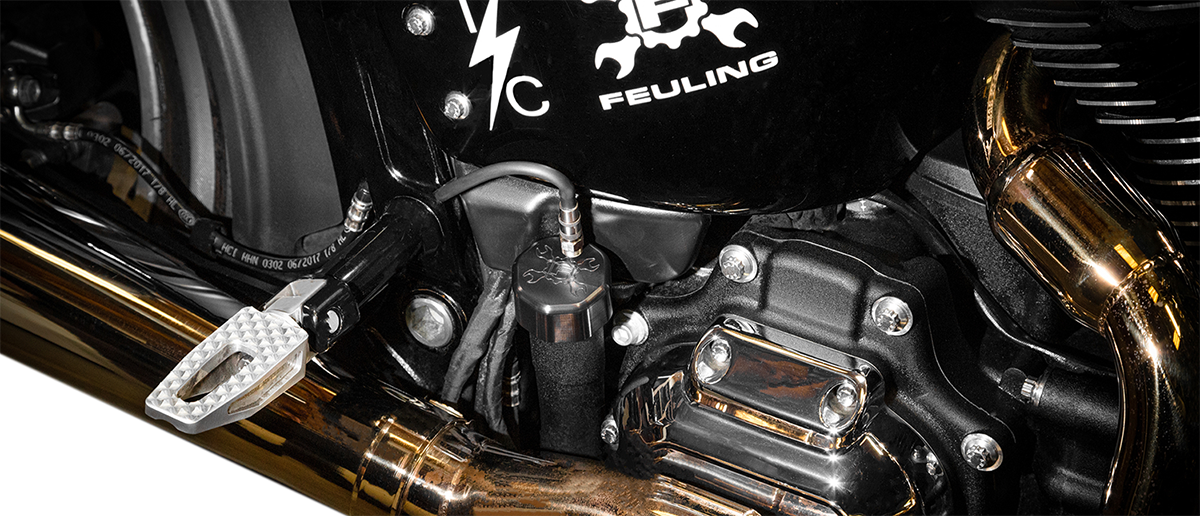 FEULING OIL PUMP CORP. Vented Dipstick - Black - '18-'22 Softail 3086
