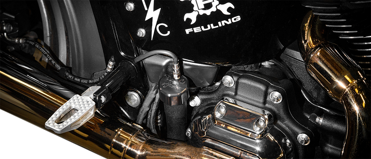 FEULING OIL PUMP CORP. Vented Dipstick - Black - '18-'22 Softail 3086 - PartsOutlet.com.au