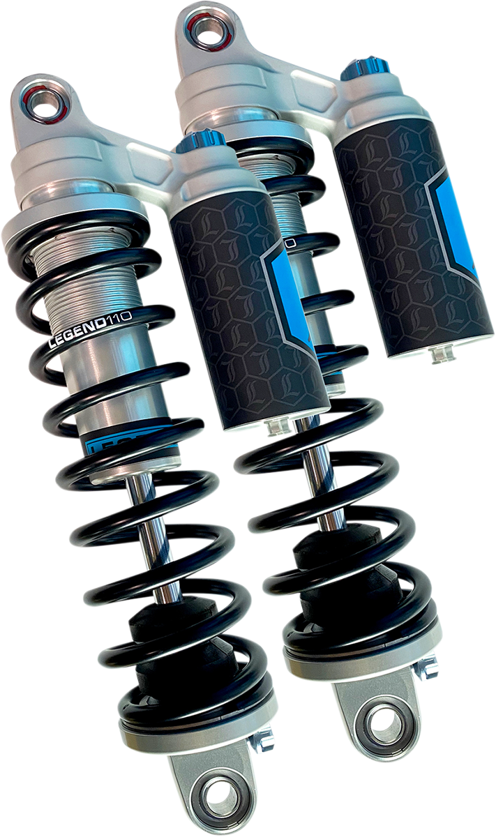 LEGEND SUSPENSION REVO ARC Piggyback Shocks - Standard - Clear - 14" - Dyna '99-'17 - 1310-1940