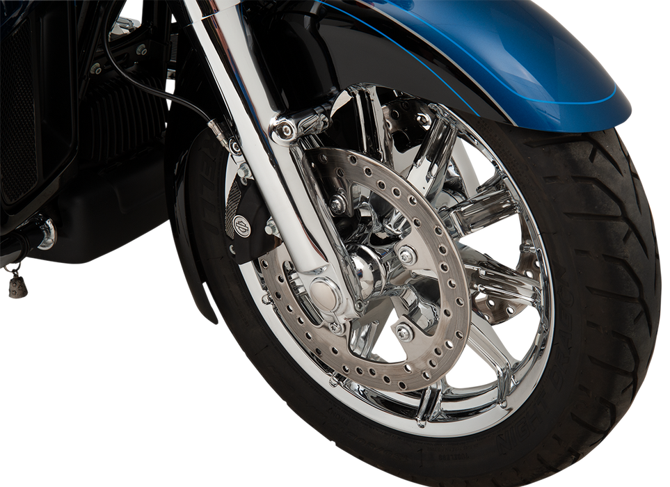 KLOCK WERKS Axle - Flush Mount - Front - Polished - Harley-Davidson '07-'23 - KWS-01-1012