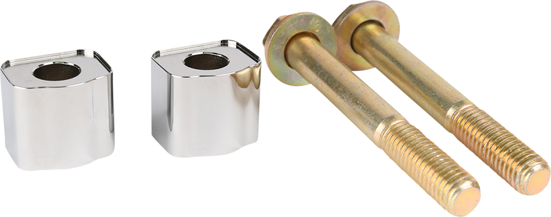 THRASHIN SUPPLY Spacers - Riser - 1" - Chrome - TSC-9801-3
