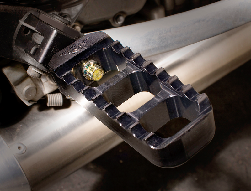JOKER MACHINE Footpeg - Serrated - Narrow - Black - Triumph 2001-2016 - 08-61-4B - PartsOutlet.com.au