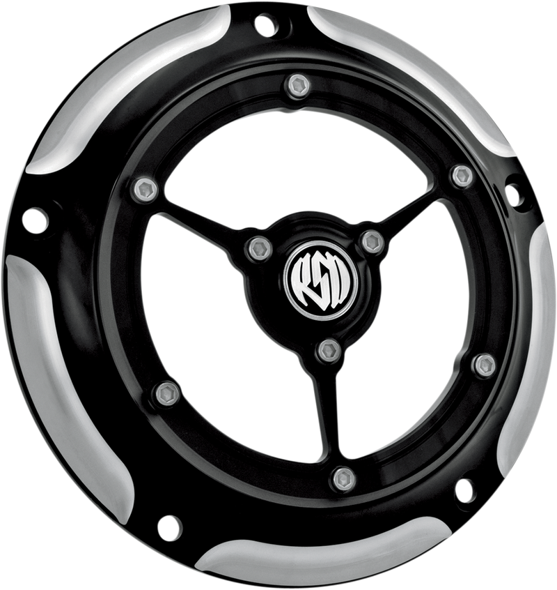 RSD Clarity Derby Cover - Contrast Cut - Harley-Davidson 1999-2016 - 0177-2007-BM - PartsOutlet.com.au
