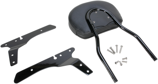 COBRA Round Sissy Bar - Short - Black - '04-'17 Sportster 602-1253B - PartsOutlet.com.au