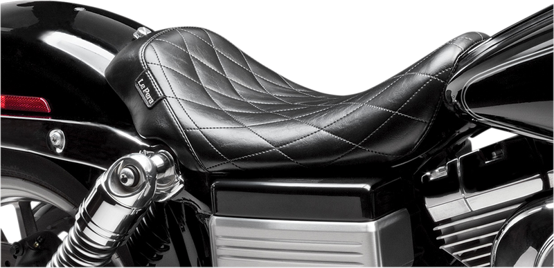 LE PERA Bare Bones Solo Seat With Diamond Stitch. Fits Dyna 2006-2017 - LK-001DM - PartsOutlet.com.au