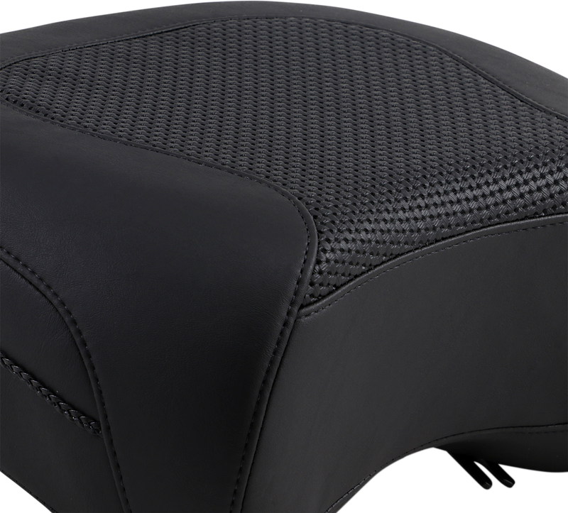 MUSTANG Rear Police Air Ride Seat - Textured - Harley-Davidson FLHTP 1997-2021 - 79436 - PartsOutlet.com.au