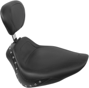 MUSTANG Sport Seat - Studded - Driver's Backrest - Harley-Davidson Softail FLST 2001-2015 - 79489 - PartsOutlet.com.au