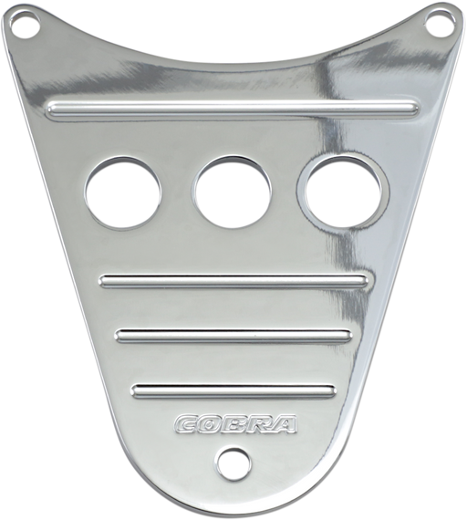 COBRA Billet Dash Plaque - Fluted - '96-'05 Kawasaki - Chrome 05-0086 - PartsOutlet.com.au