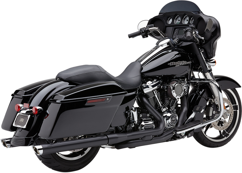 COBRA 3" Mufflers - Black - '17-'20 FL Bagger - 6021RB