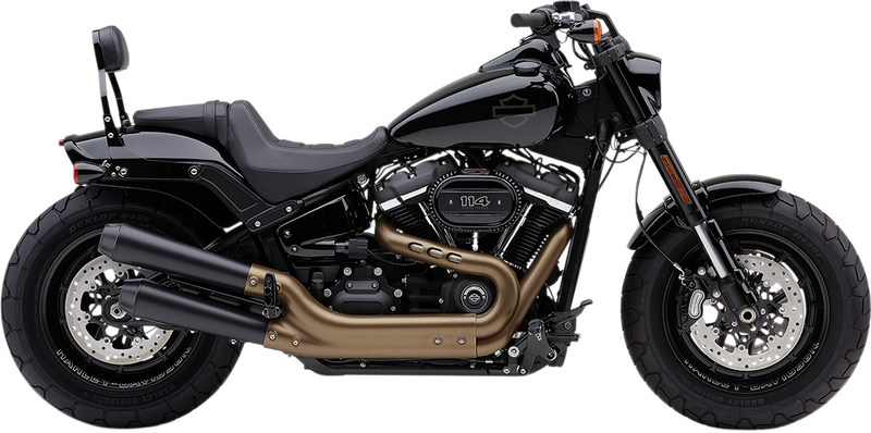 COBRA Black El Diablo Mufflers for Fat Bob - '18-'22 Softail 6046B - PartsOutlet.com.au