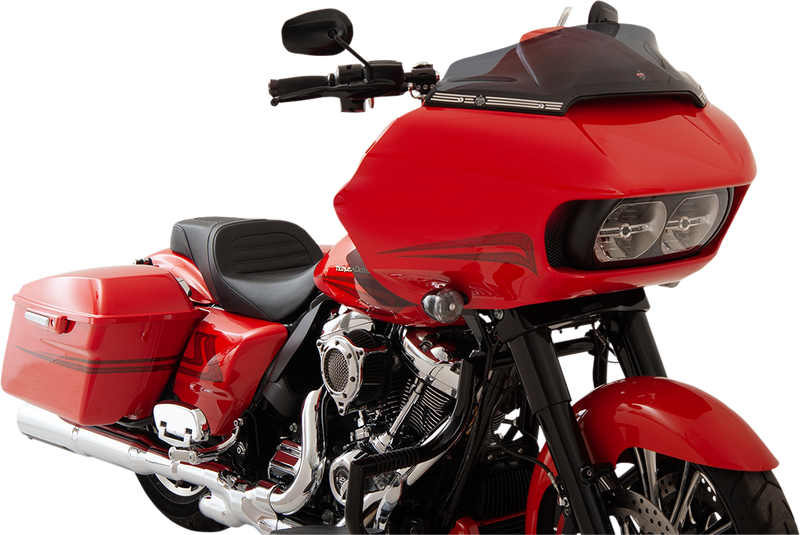 KLOCK WERKS Flare Windshield - 6" Sport - Dark Smoke - FLTR '15-'25 - KWW-01-0402