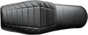 LE PERA Daytona Sport Dual Seat With Basket Weave & Flat Track Pleats. Fits Dyna 2006-2017 - LK-512TRKPT - PartsOutlet.com.au