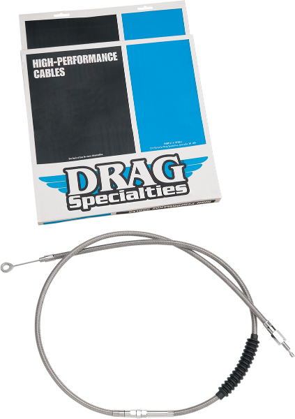 DRAG SPECIALTIES Clutch Cable - Braided - Harley-Davidson 1983-1986 - 53-5/16" 5320700HE