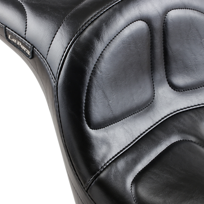 LE PERA Maverick Daddy Long Legs Dual Seat. Fits Softail 2006-2017 With OEM 200 Rear Tyre - LK-910DL - PartsOutlet.com.au