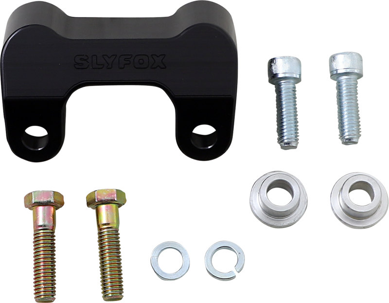 SLYFOX Relocation Bracket - Riser - Black - '15-'20 FL - TM-SLY1 - PartsOutlet.com.au