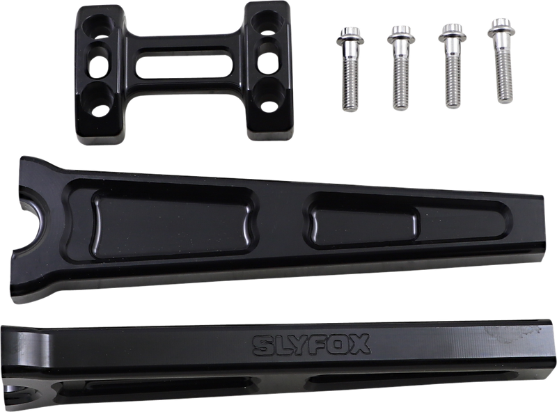 SLYFOX Risers - Straight - 10" - Black TM-SLY8