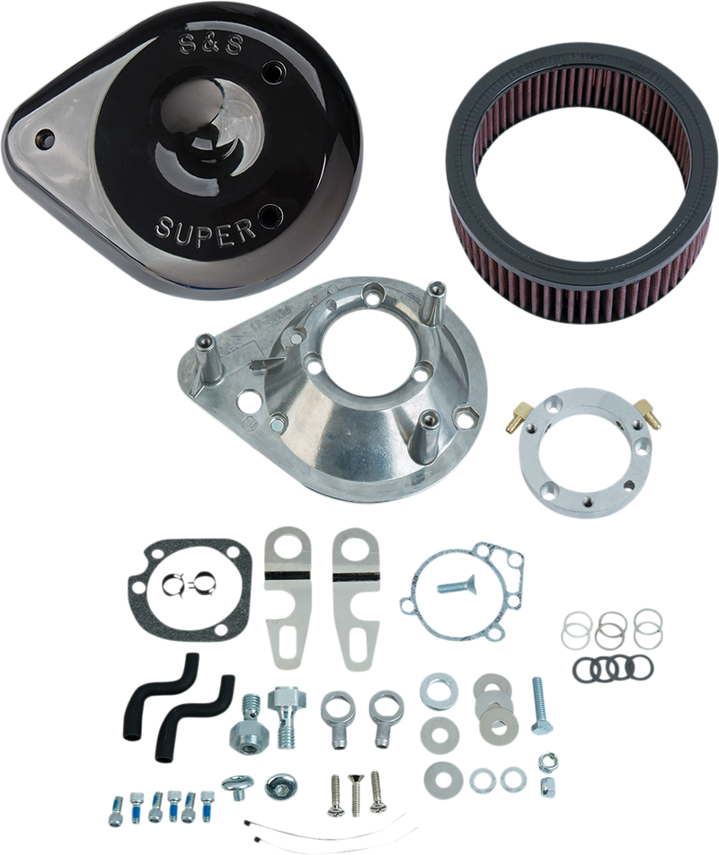 S&S CYCLE Teardrop Air Cleaner Kit for 2007-Up HD® XL Sportster® Models with Stock EFI - Gloss Black - 170-0307E - PartsOutlet.com.au