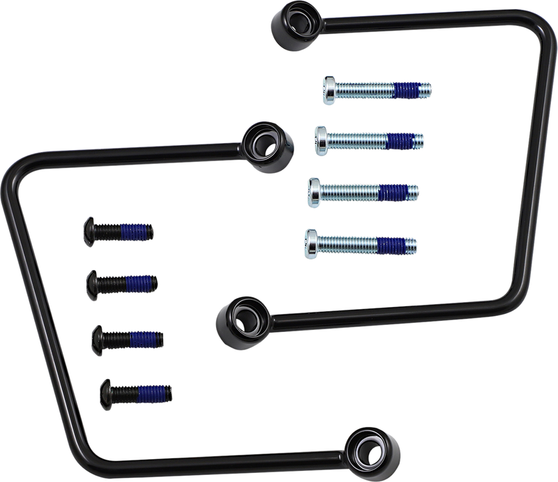 DRAG SPECIALTIES Saddlebag Support Kit - Black - '18-'23 S77-0155GB - PartsOutlet.com.au