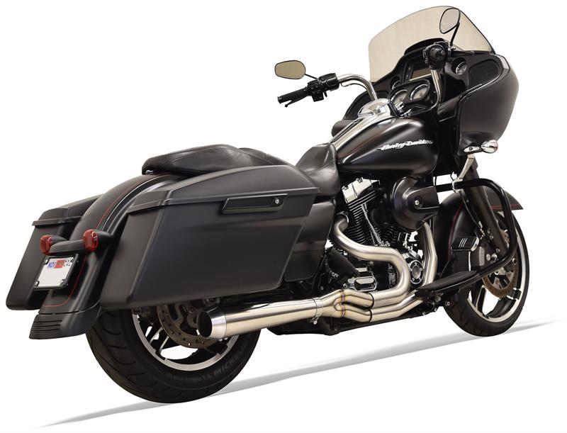 BASSANI XHAUST Road Rage III 2:1 Exhaust System - Stainless Steel - Mid Length Megaphone - '07-'16 FL - 1F12SS - PartsOutlet.com.au