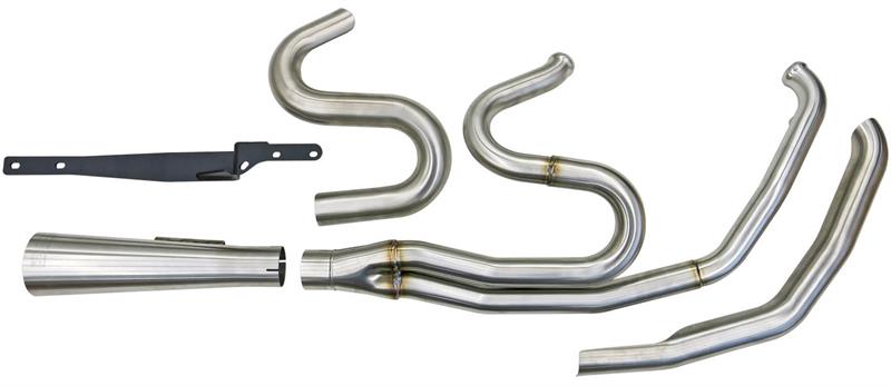 BASSANI XHAUST Road Rage III 2:1 Exhaust System - Stainless Steel - Mid Length Megaphone - '07-'16 FL - 1F12SS - PartsOutlet.com.au