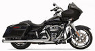 BASSANI XHAUST Crossover Eliminator Slip-On Muffler - Chrome - Megaphone - '17-'19 FL - 1F17R - PartsOutlet.com.au