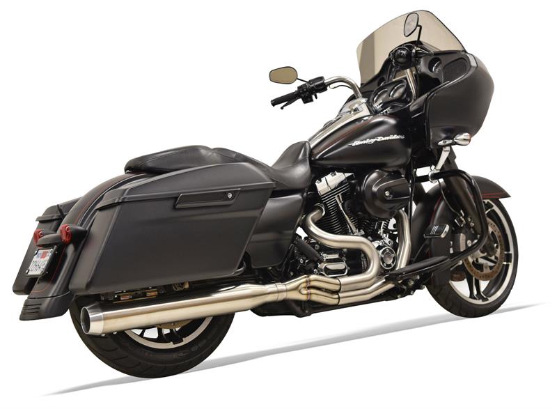 BASSANI XHAUST Road Rage III Long 2:1 Touring Exhaust - Stainless Steel - Straight Can - '95-'16 FL - 1F18SS - PartsOutlet.com.au