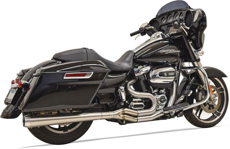BASSANI XHAUST Road Rage III Long 2:1 Touring Exhaust - Stainless Steel - Megaphone - '17-'19 FL - 1F21SS