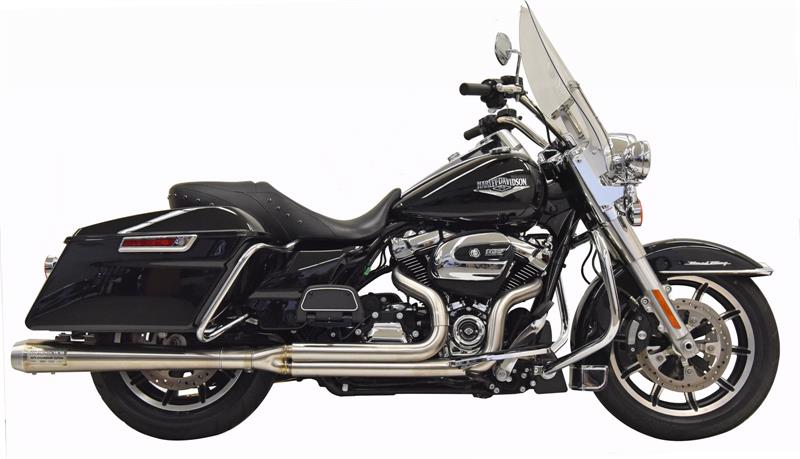 BASSANI XHAUST Road Rage 2:1 50th Anniversary Exhaust System - Stainless Steel - 2017-2020 Bagger 1F50SS