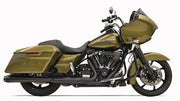 BASSANI XHAUST Crossover Eliminator Slip-On Muffler - Black - Megaphone - '17-'19 FL - 1F17RB - PartsOutlet.com.au