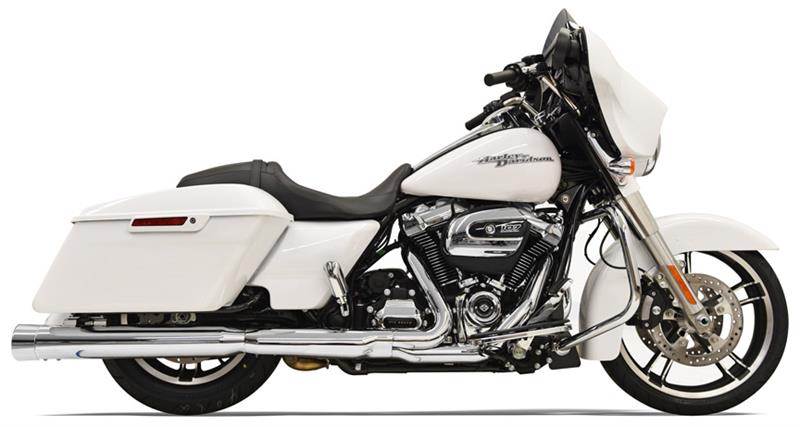 BASSANI XHAUST Slip On DNT Straight Can Mufflers for FL - '17-'19 Bagger - Chrome 1F72DNT6