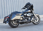 BASSANI XHAUST Road Rage 2:1 Short Exhaust System- '95-'16 FL Bagger - Black 1F52RB - PartsOutlet.com.au