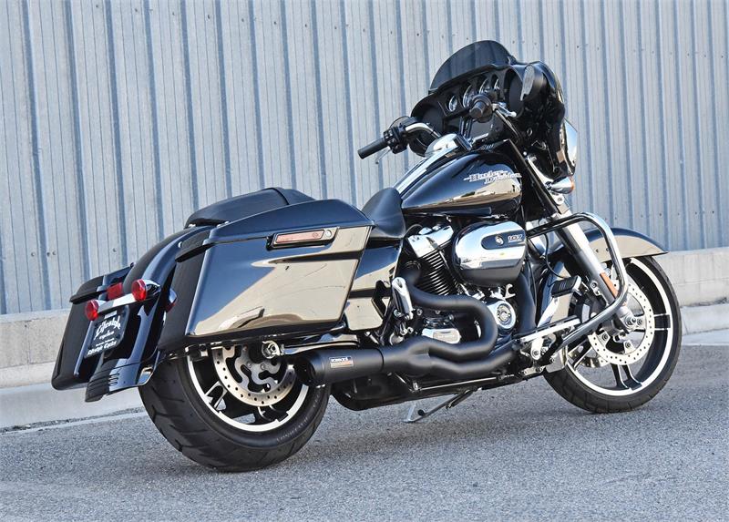 BASSANI XHAUST Road Rage 2:1 Short Exhaust System- '95-'16 FL Bagger - Black 1F52RB - PartsOutlet.com.au
