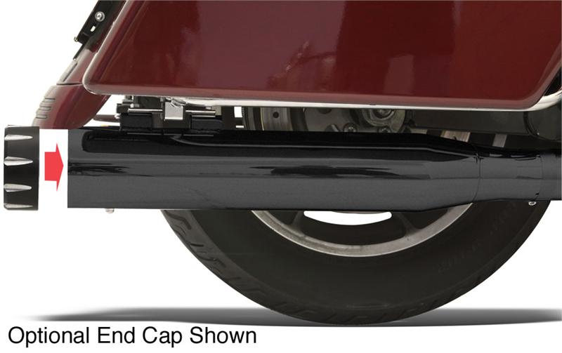 BASSANI XHAUST 4" Quick Change Slip On Mufflers - Black - FL '95-'16 1F740B
