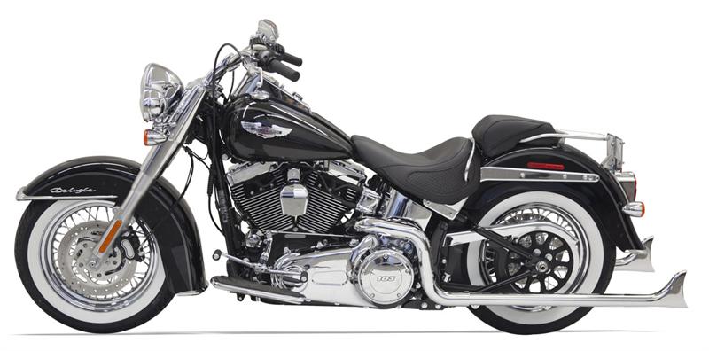 BASSANI XHAUST Bassani True Dual Fishtail Exhaust - 36" - Chrome - '89-'17 Softail- without Baffles 1S26E-36