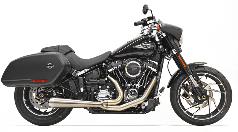 BASSANI XHAUST Road Rage III 2:1 Exhaust - 18+ Sport Glide & 22 Low Rider ST - Stainless 1S81SS - PartsOutlet.com.au