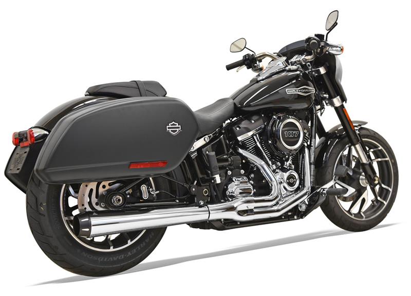 BASSANI XHAUST Road Rage 2:1 Touring Exhaust System for 2018-2021 Softail Heritage, Deluxe & Sport Glide- Chrome 1S91R - PartsOutlet.com.au