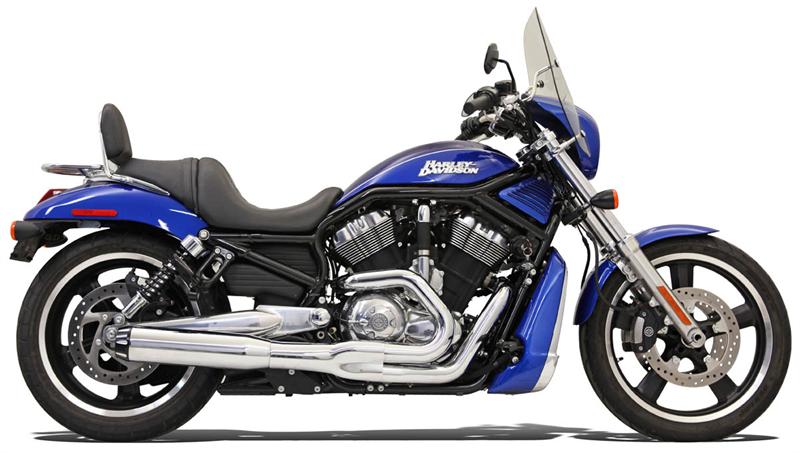 BASSANI XHAUST Road Rage II B1 Power 2:1 Exhaust System - '07-'17 VRod - Chrome 1V38R